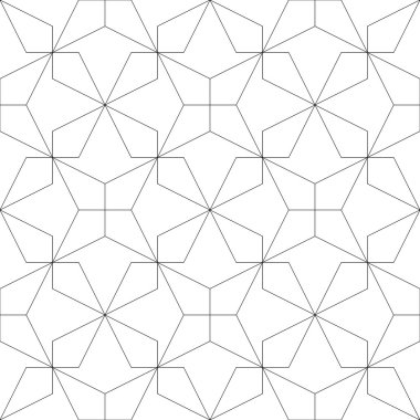 Geometrik dikişsiz desen. vektör illüstrasyonu