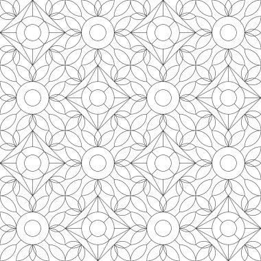 Geometrik dikişsiz desen. vektör illüstrasyonu