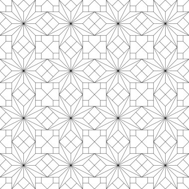 Geometrik dikişsiz desen. vektör illüstrasyonu