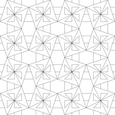 Geometrik dikişsiz desen. vektör illüstrasyonu