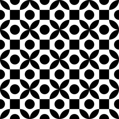 Geometrik dikişsiz desen. vektör illüstrasyonu