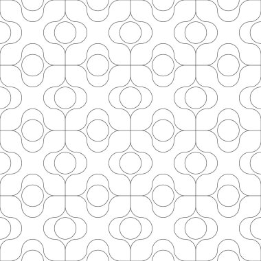 Geometrik dikişsiz desen. vektör illüstrasyonu