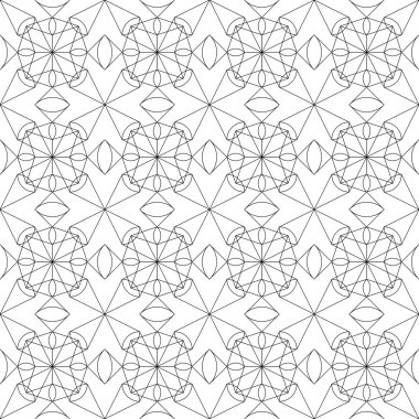 Geometrik dikişsiz desen. vektör illüstrasyonu