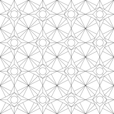 Geometrik dikişsiz desen. vektör illüstrasyonu