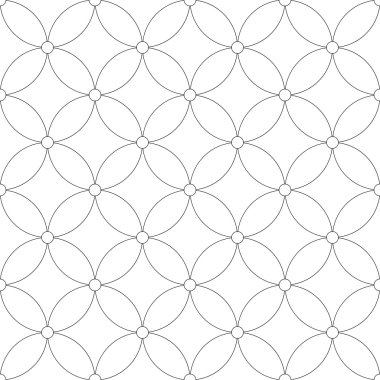 Geometrik dikişsiz desen. vektör illüstrasyonu