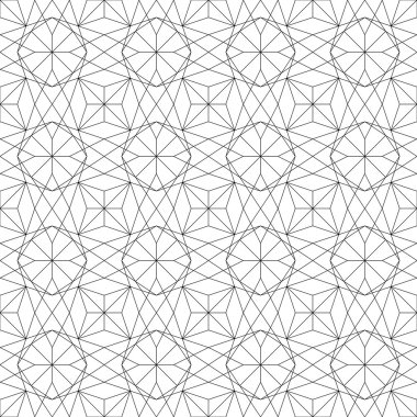 Geometrik dikişsiz desen. vektör illüstrasyonu
