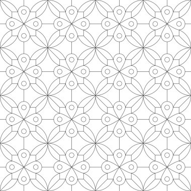 Geometrik dikişsiz desen. vektör illüstrasyonu