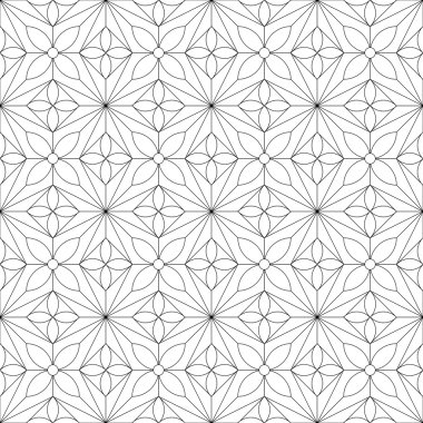 Geometrik dikişsiz desen. vektör illüstrasyonu