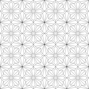Geometrik dikişsiz desen. vektör illüstrasyonu