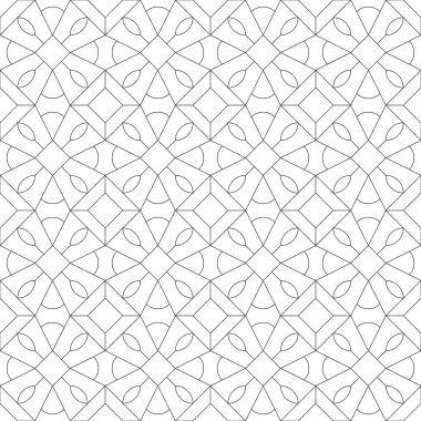 Geometrik dikişsiz desen. vektör illüstrasyonu