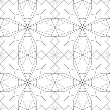 Geometrik dikişsiz desen. vektör illüstrasyonu