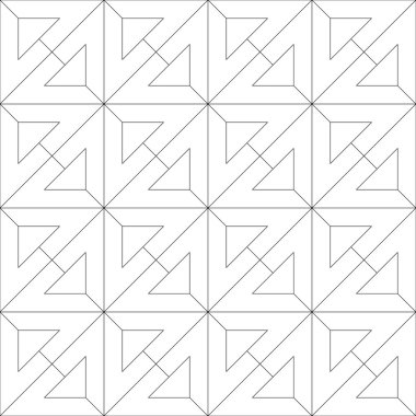 Geometrik dikişsiz desen. vektör illüstrasyonu