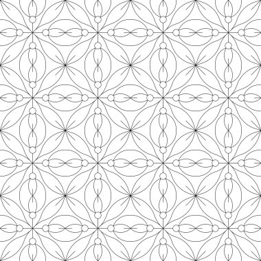 Geometrik dikişsiz desen. vektör illüstrasyonu