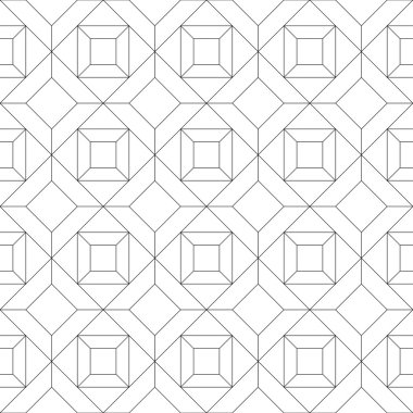 Geometrik dikişsiz desen. vektör illüstrasyonu