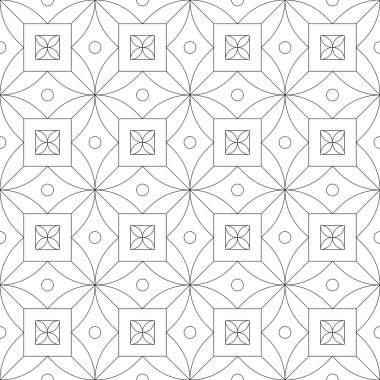 Geometrik dikişsiz desen. vektör illüstrasyonu