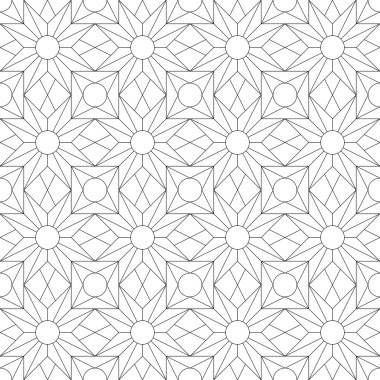 Geometrik dikişsiz desen. vektör illüstrasyonu