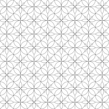 Geometrik dikişsiz desen. vektör illüstrasyonu