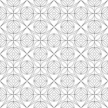 Geometrik dikişsiz desen. vektör illüstrasyonu