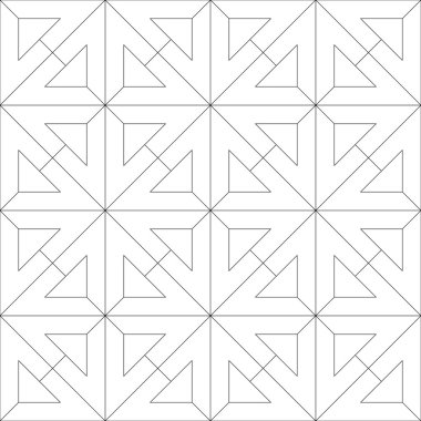 Geometrik dikişsiz desen. vektör illüstrasyonu