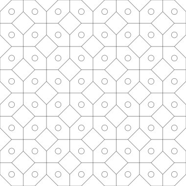 Geometrik dikişsiz desen. vektör illüstrasyonu