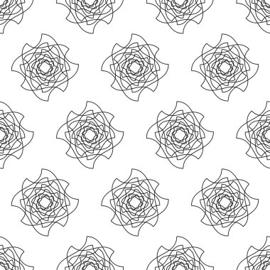 Geometrik dikişsiz desen. vektör illüstrasyonu