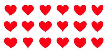 Kırmızı kalp sevgililer günü romantik sağlık setini sever.