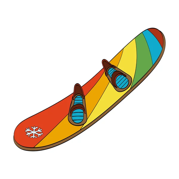 Snowboard. Vector hand getekende illustratie — Stockvector