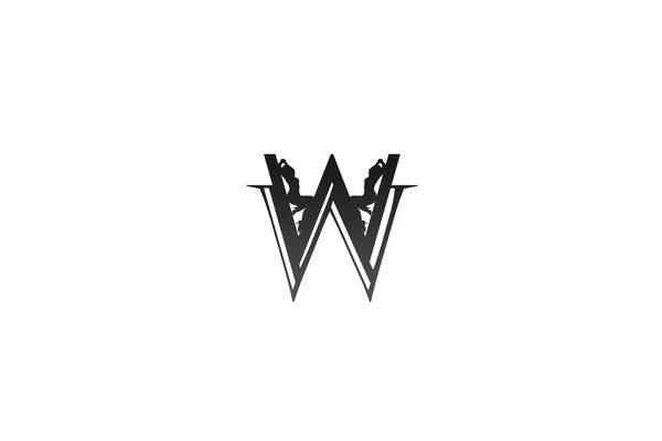 W logotyp — Stockfoto