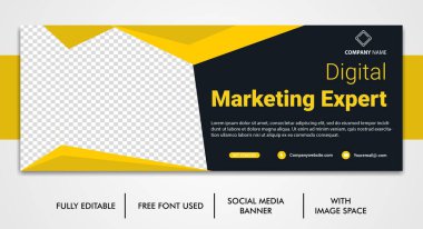 Dijital iş tanıtım zaman çizelgesi facebook ve sosyal medya şablonu Şirket ve dijital iş pazarlama facebook ve sosyal medya kapak şablonu