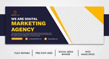 Business facebook cover, Corporate social media post şablon tasarımı, şablon sosyal medya için şablon tasarımı, Dijital iş tanıtım zaman çizelgesi facebook ve sosyal medya kapak şablonu