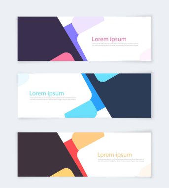 Vektör soyut grafik tasarımı Banner Deseni arkaplan web şablonu. Başlık pankartı Soyut Web pankartı tasarımı arkaplanı veya başlık şablonları
