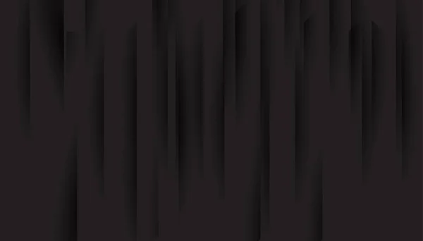 ブラックペーパーカットの背景 ベクトル3Dイラスト 抽象幾何学的背景 層状の紙の形 ミニマリストカバーデザイン — ストックベクタ