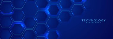 Teknoloji arka planı soyut Vektör altıgenleri deseni. Tıbbi, teknoloji veya bilim tasarımı.