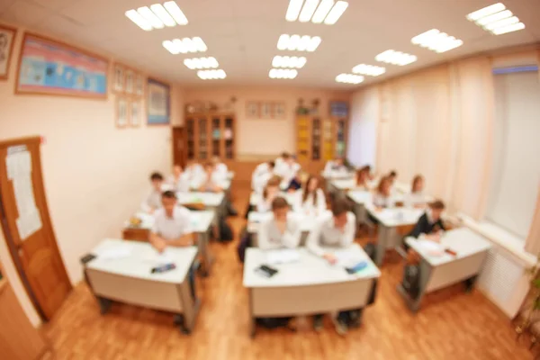 Estudiantes Desenfocados Profesores Aula Para Uso Fondo —  Fotos de Stock