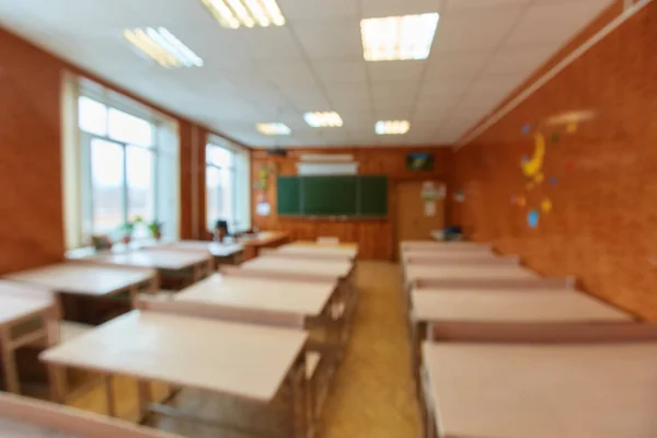 Egy Üres Tanterem Belseje Koronavírus Koncepciója Covid Karantén Iskolákban Oktatási — Stock Fotó