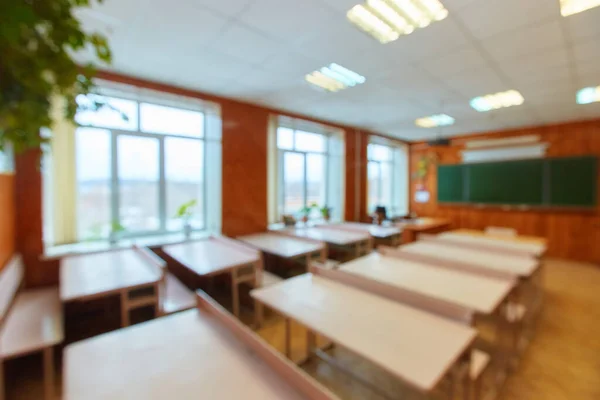 Interior Aula Escolar Vacía Concepto Coronavirus Covid Cuarentena Escuelas Instituciones —  Fotos de Stock