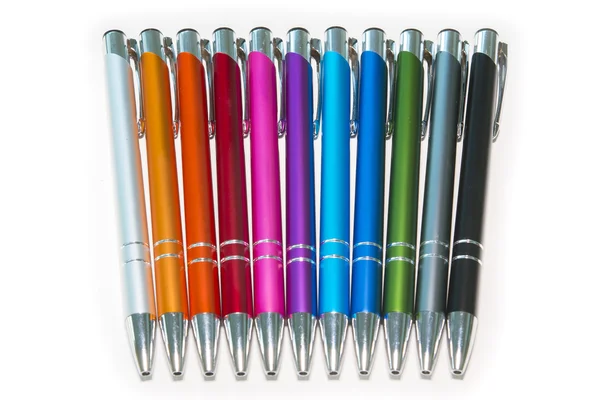 Office gekleurde pennen — Stockfoto