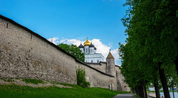 Historical Architectural Center 12Th Century Old City Pskov Russia Medieval — Stock Photo, Image