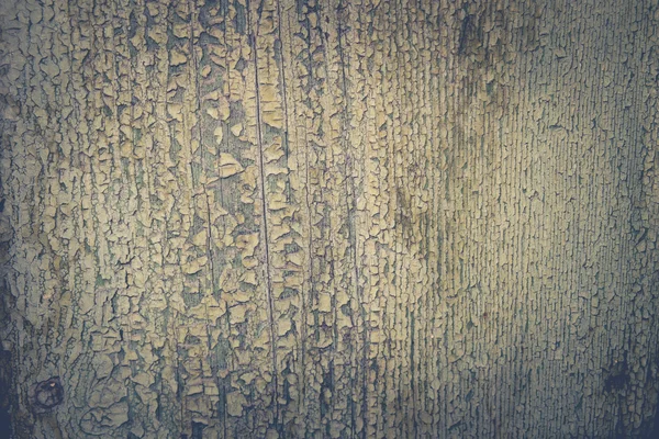 Vecchia superficie in legno con buccia di colore verde vernice in stile vintage — Foto Stock