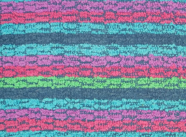 Текстурная разноцветная хлопковая ткань — стоковое фото