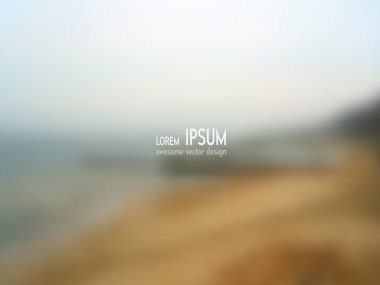 Vektör arka plan - sahil bulanık