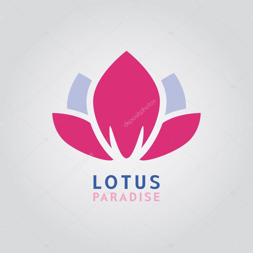 Flower icon, lotus logo. great for beauty, welness, spa, yoga design
