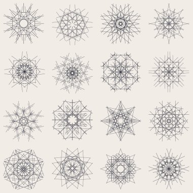 Yuvarlak doğrusal süsler