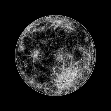 Full moon illustration clipart
