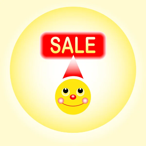 Sale smiley vektor — Stock Photo, Image