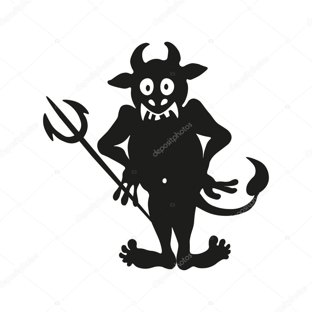 An illustration of a stylised troll or other monster