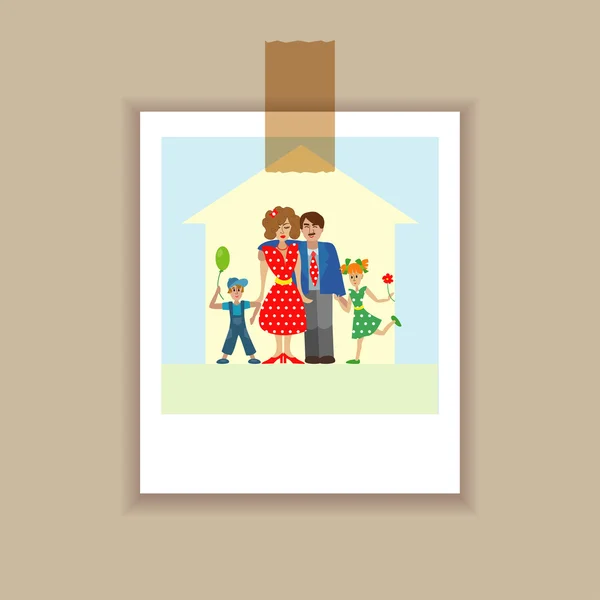 Portrait family posing together. — Stock Photo, Image