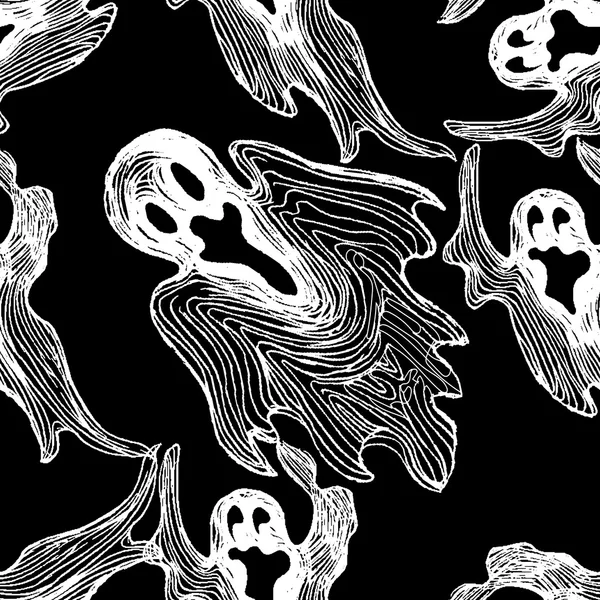 Ghost seamless pattern — стоковое фото