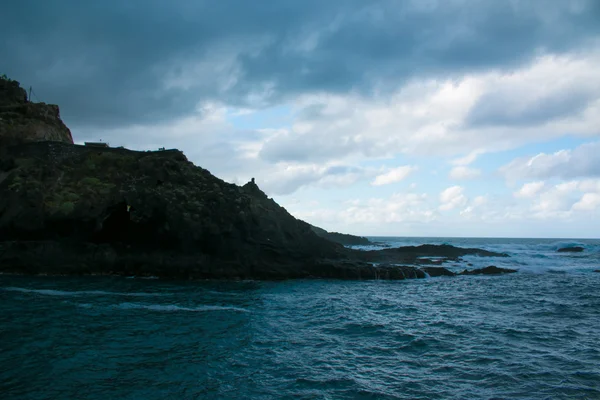 Vue supérieure sur les vagues de mer — Photo