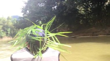 Tayland Gölü ve doğa kış dağları